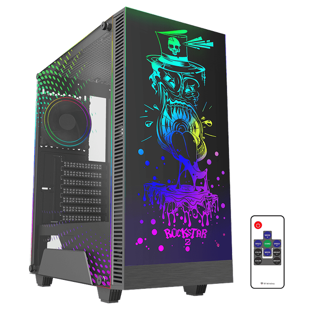Корпус компьютерный ATX GameMax RockStar 2 без блока питания/RGB-подсветка/боковое окно Черный - изображение 6