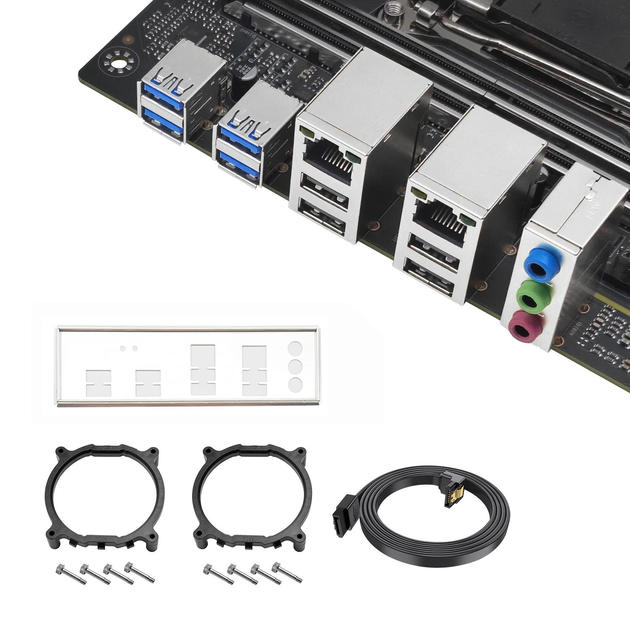Материнська плата Machinist X99 Dual 8D Max LGA 2011v3 Intel X99, 4x PCI-Ex16, SATA/NVME M.2, 8x DDR4 Xeon E5 V3 V4 - зображення 5