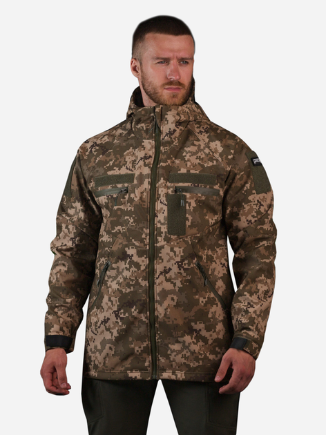Тактична куртка утеплена BEZET Softshell Omega 9200 2XL Піксель (2000093215495 ) - зображення 1