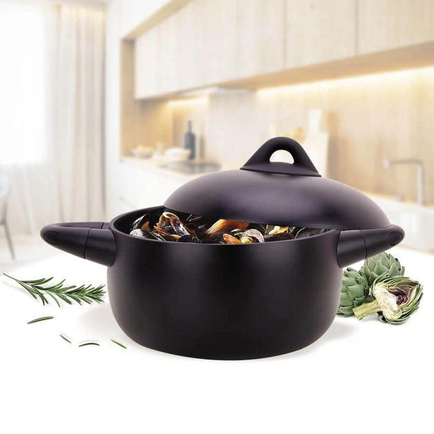 Каструля з кришкою 3 л та антипригарним покриттям Maestro MR-4017-20 - Фото 2 Каструля з кришкою 3 л та антипригарним покриттям Maestro MR-4017-20 - изображение 2