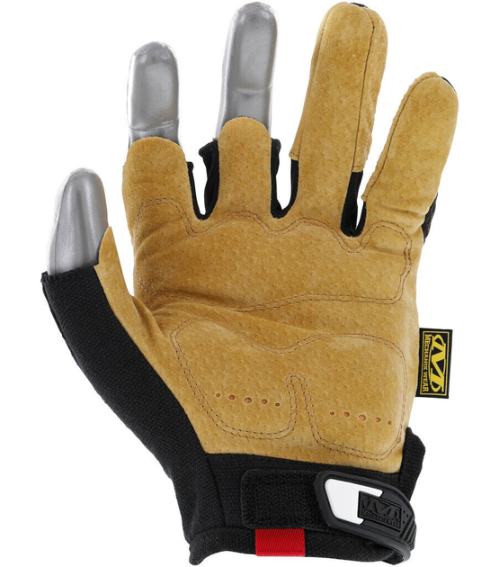 Тактические перчатки Mechanix Wear M-Pact Leather Fingerless Framer без трёх пальцев L - изображение 2