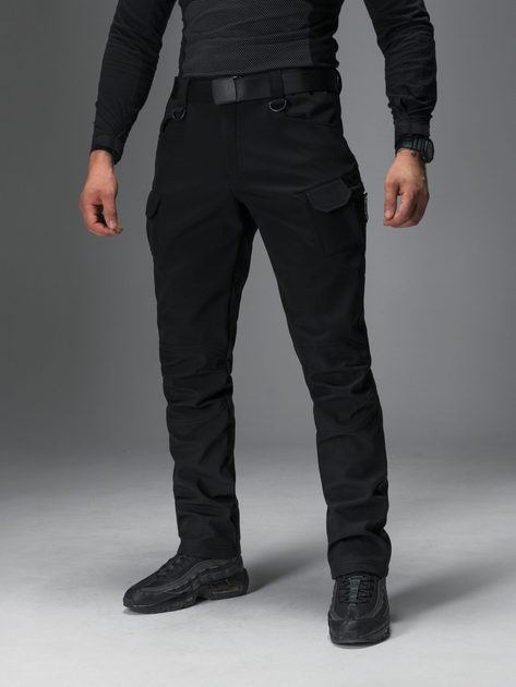 Тактические штаны утепленные BEZET Softshell Байрактар 9515 3XL Черные (ROZ6400181710) - изображение 1