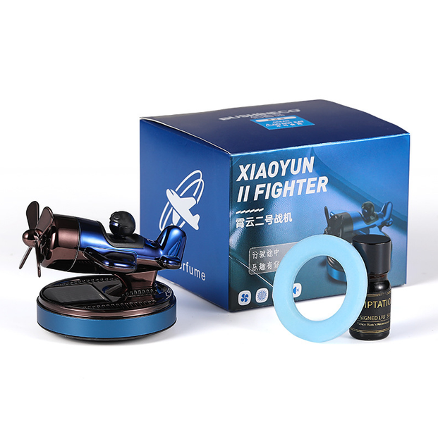 Ароматизатор BUSHINECO II Fighter Car Air Freshener Літак Зелений Гарденія (з наповнювачем в комплекті) - зображення 4