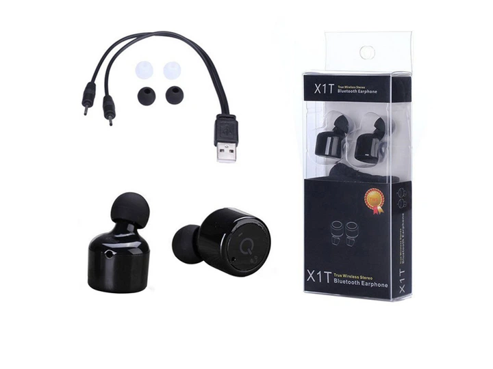 Наушники X1T Bluetooth Гарнитура Чёрный (1002-847-01) - Фото 4 Наушники X1T Bluetooth Гарнитура Чёрный (1002-847-01) - изображение 4