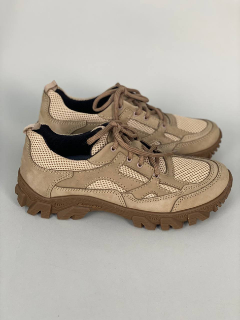 Мужские кроссовки из нубука (8414-4) 41 VZUTIK Песочный (2000002258711) - изображение 1
