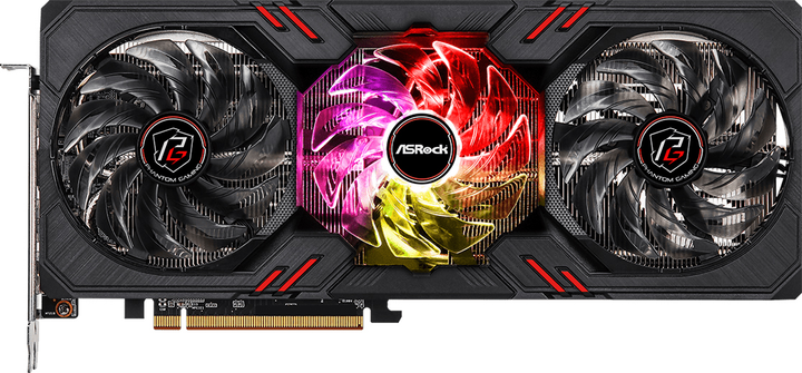 ASRock PCI-Ex Radeon RX 7600 Phantom Gaming OC 8GB GDDR6 (128bit) (2755/18000) (1 x HDMI, 3 x DisplayPort) (RX7600 PG 8GO) - изображение 1