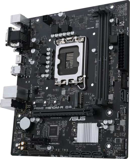 Материнская плата Asus PRIME H610M-R D4-SI (s1700, Intel H610, PCI-Ex16 ...