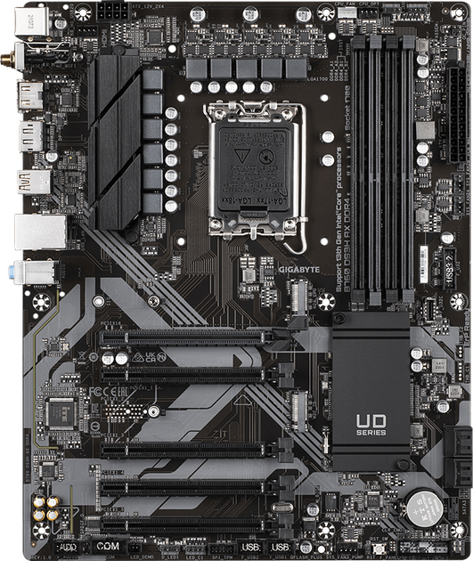 Материнская плата Gigabyte B760 DS3H AX DDR4 (s1700, Intel B760, PCI ...