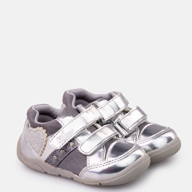 Buty sportowe dziecięce dla dziewczynki na rzepy Chicco 010.62536-020 20 12.5 cm Srebne (8051182018637) - obraz 2