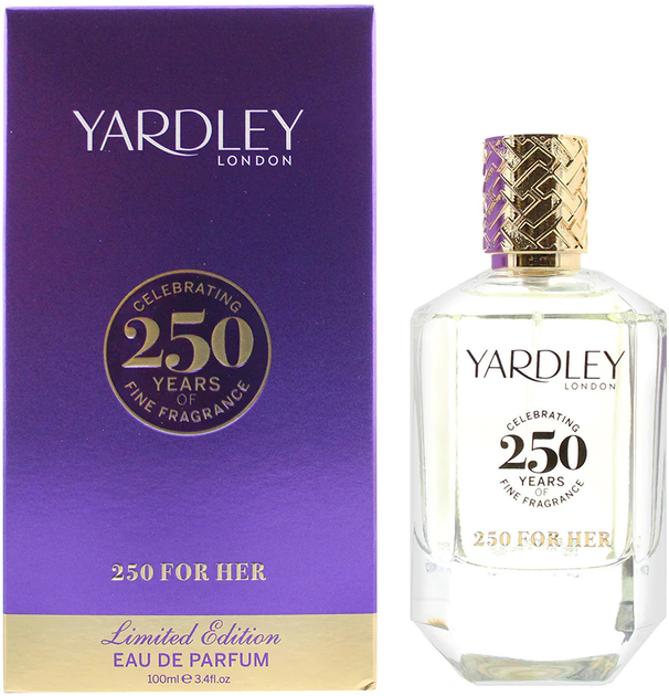 Woda perfumowana damska Yardley 250 For Her Limited Edition EDP W 100 ml (5056179302471) - obraz 1