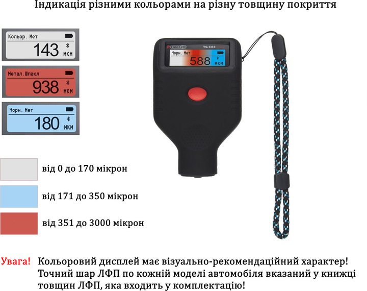 Товщиномір Profiline TG-588 Ultra (363730521) - зображення 11