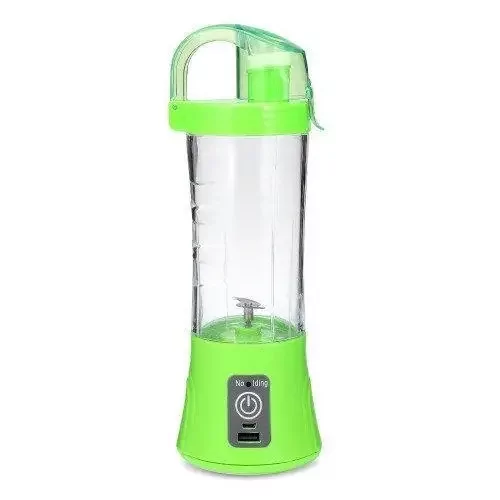 Блендер портативний Qllipin Smart Juice Cup Fruits USB фітнес-подрібнювач Зелений - зображення 2