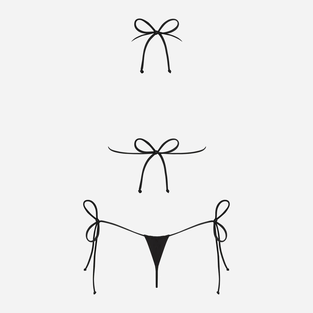 Купальник роздільний жіночий Obsessive Bella Vista O/S Чорний (5901688225806) - зображення 6