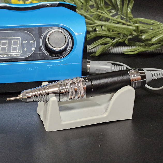 Фрезер з дисплеєм для манікюру та педикюру Nail Drill ZS-717 PRO Синій - зображення 6