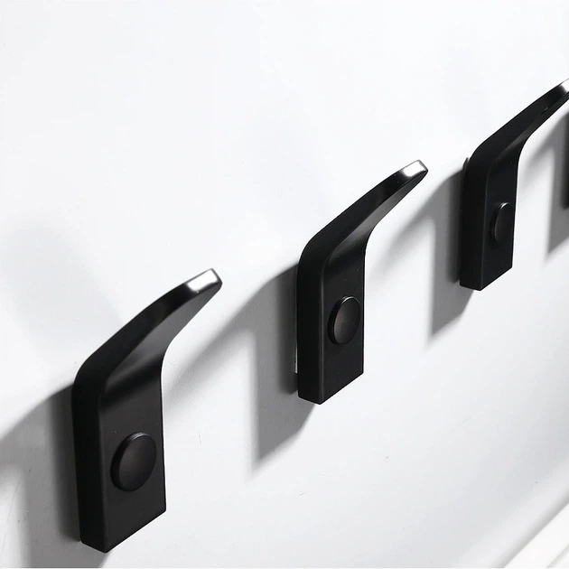 Гачки з алюмінію Fumei JIN-Aluminum Nordic (Screws) Чорні 2шт - зображення 4