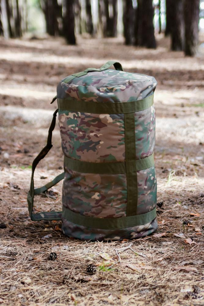 Рюкзак Баул 70 литров универсальная тактическая сумка вещевой мешок Мультикам - изображение 1