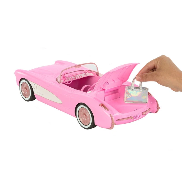 Корвет Кабріолет Барбі на дистанційному управлінні Hot Wheels RC Barbie The Movie Corvette Remote-Control Convertible (HPW40) - зображення 6