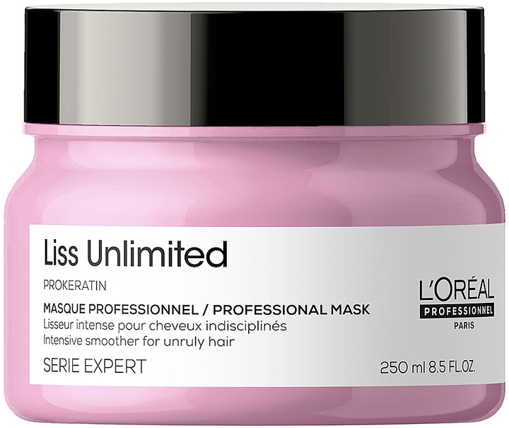 Keratynowa maska L´Oréal Professionnel Série Expert Liss Unlimited Mask do włosów suchych i nieposłusznych 250 ml (3474636975983) - obraz 1