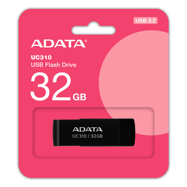 Флеш-накопичувач A-DATA UC310 USB 3.2 Gen 1 (USB 3.0) 32GB Black (UC310-32G-RBK) - изображение 4