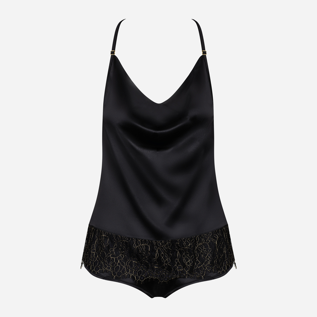Komplet (top + szorty) Obsessive Agatya S/M Czarny (5901688234907) - obraz 3
