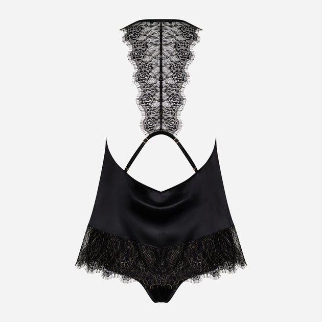 Komplet (top + szorty) Obsessive Agatya S/M Czarny (5901688234907) - obraz 4