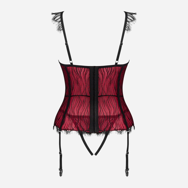 Komplet (gorset + stringi) Obsessive Denissa M/L Wielobarwny (5901688239841) - obraz 6