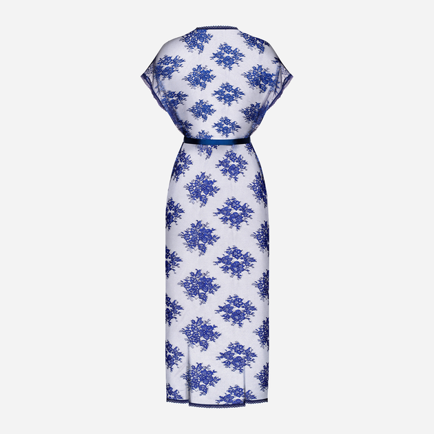 Пеньюар Obsessive Flowlace S/M Блакитний (5901688228685) - зображення 6