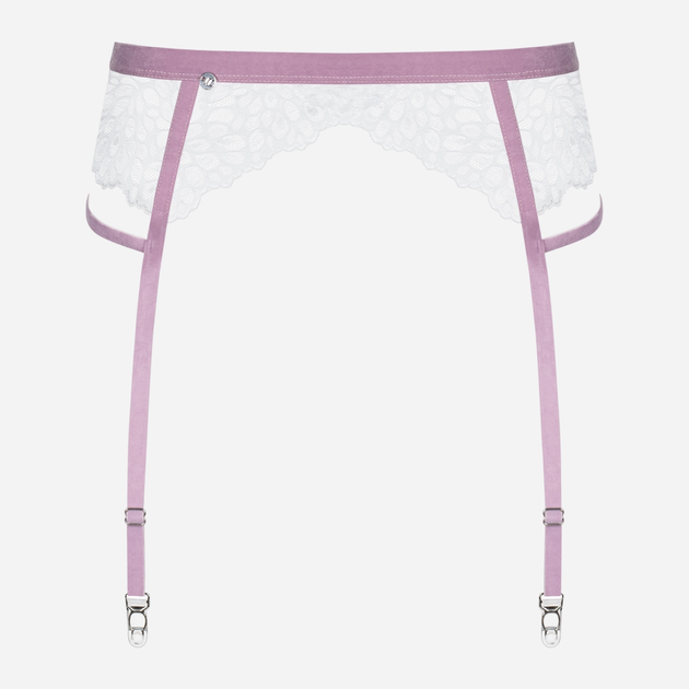 Пояс для панчох Obsessive Lilyanne L/XL Білий (5901688231432) - зображення 4