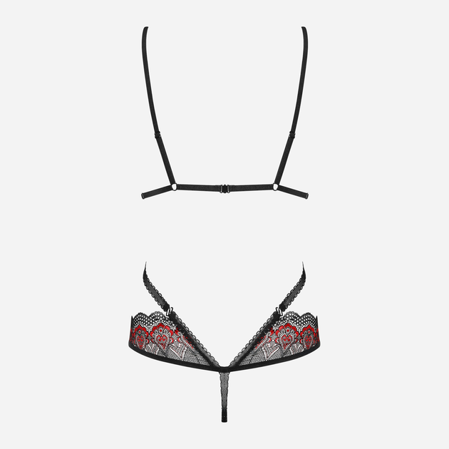 Боді Obsessive Megies S/M Чорне (5901688224410) - зображення 6