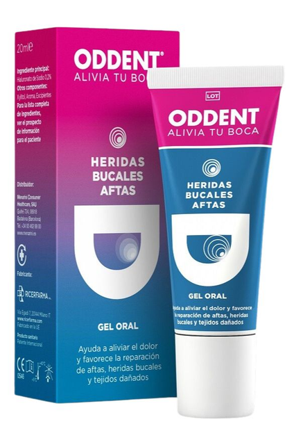 Żel do dziąseł Oddent Hyaluronic Acid Gel Gingival Gums 20 ml (8437010967009) - obraz 1