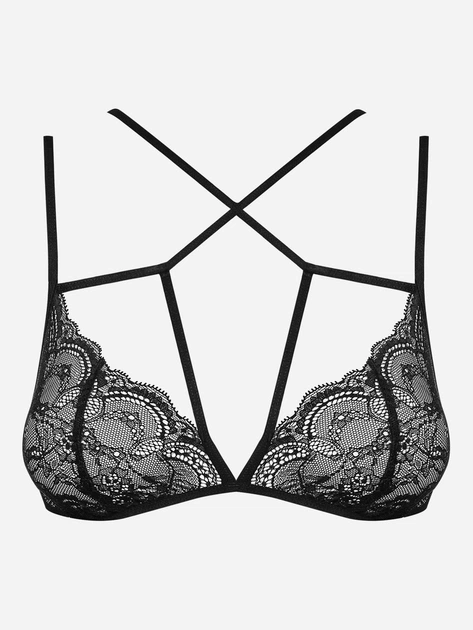 biustonosz Obsessive Frivolla L/XL Czarny (5901688220481) - obraz 3