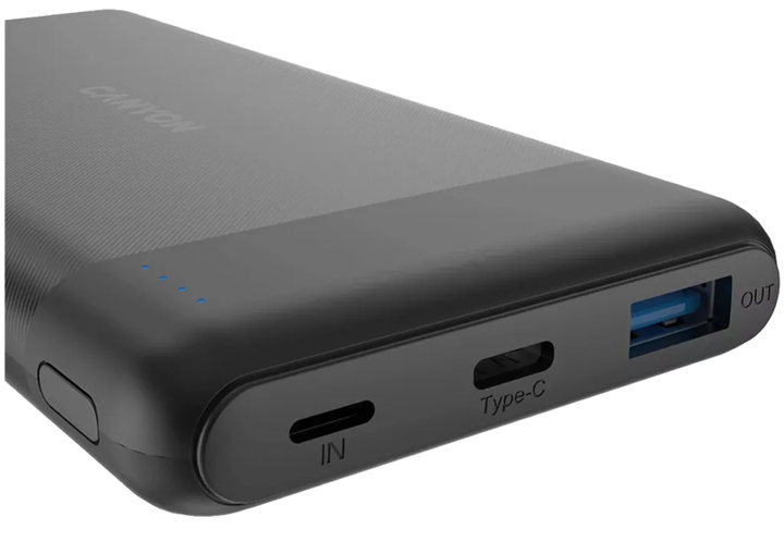 Powerbank Canyon 10000 mAh PB-109 Czarny (CNE-CPB1009B) - obraz 3