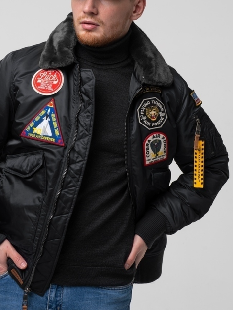 Бомбер Top Gun Eagle CW45 Jacket 3XL Black TGJ1938BL3XL - зображення 6