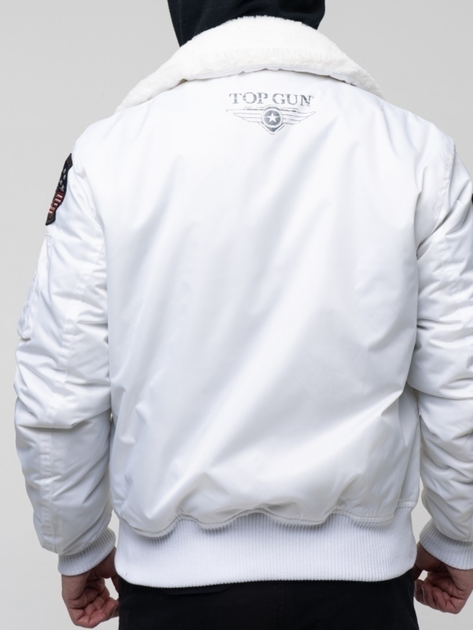 Бомбер Top Gun B-15 men's Flight Bomber Jacket With Patches M White TGJ1542PWM - зображення 8