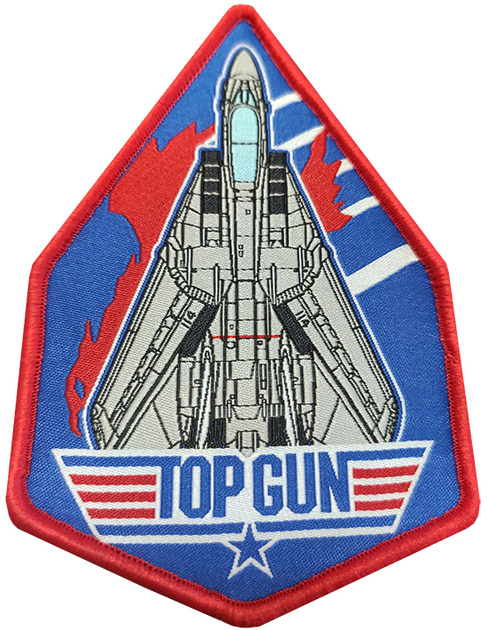 Нашивка Top Gun F-14 Top Gun US Navy Fighter Blue US2 - зображення 1