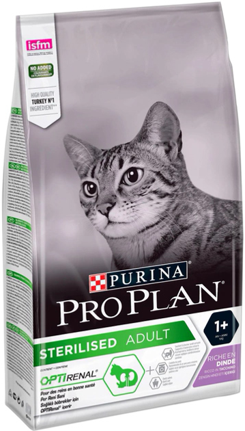 Sucha karma dla dorosłych kotów sterylizowanych Purina pro plan sterilised indyk 1.5 kg (7613033566592) - obraz 1