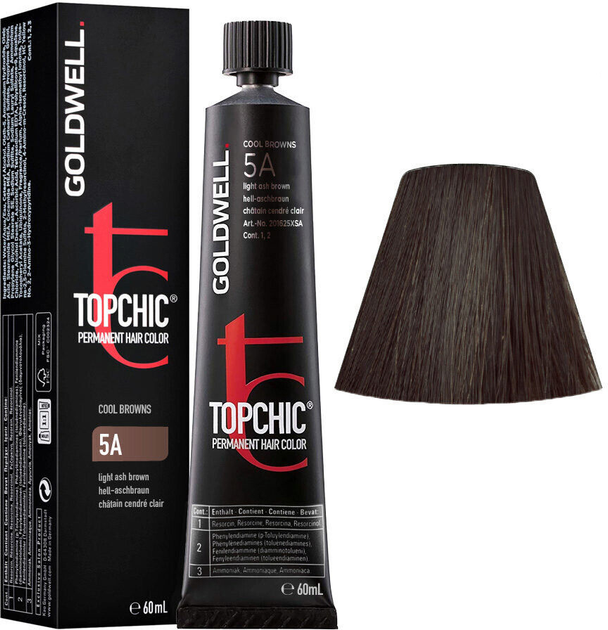 Фарба для волосся Goldwell Topchic Hair Color 5A 60 мл (4021609000761) - зображення 1