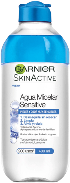 Міцелярна вода Garnier Skin Active Biphasic 400 ml (3600542098083) - зображення 1