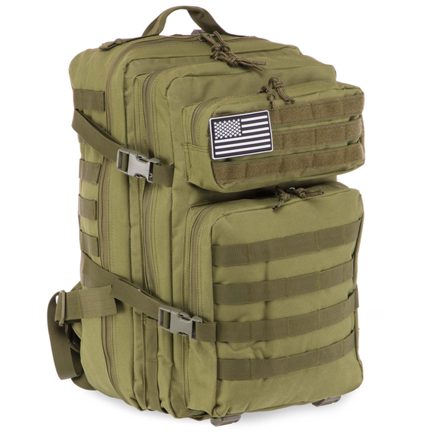 Рюкзак тактический рейдовый SP-Sport ZK-5507 размер 48х28х28см 38л Цвет: Оливковый - изображение 1
