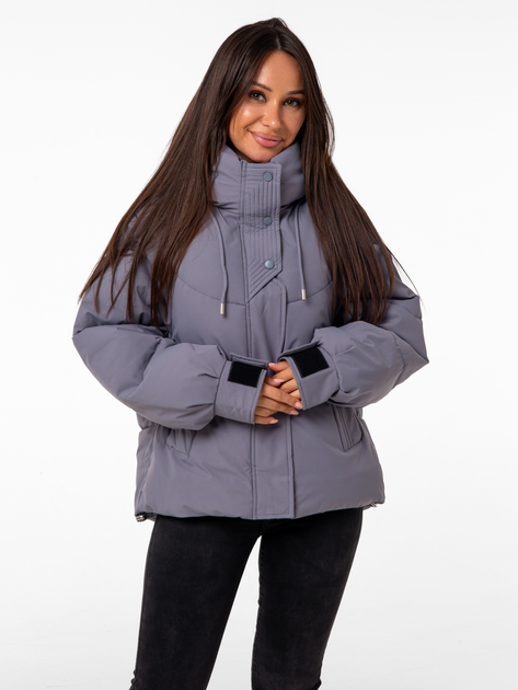 Куртка демисезонная с капюшоном женская Icon ID2311grey L Серая ...
