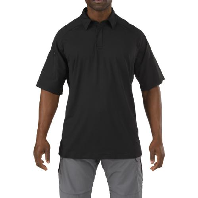 Футболка поло 5.11 Rapid Perfomance Polo - Short Sleeve 5.11 Tactical Black S (Чорний) - зображення 1