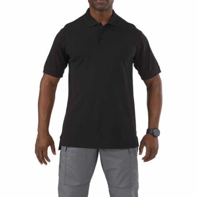 Футболка поло 5.11 Tactical Professional Polo - Short Sleeve 5.11 Tactical Black L (Чорний) - зображення 1