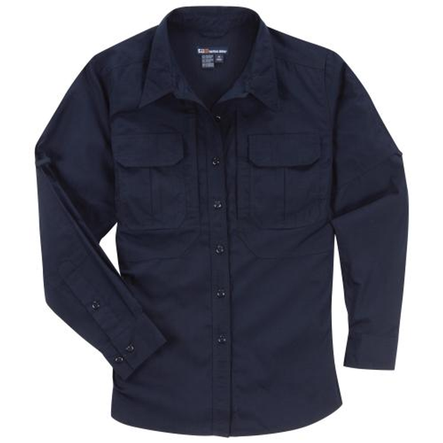 Жіноча сорочка 5.11 Women's TACLITE Long Sleeve Shirt 5.11 Tactical Dark Navy, L (Темно-синій) Тактична - зображення 1