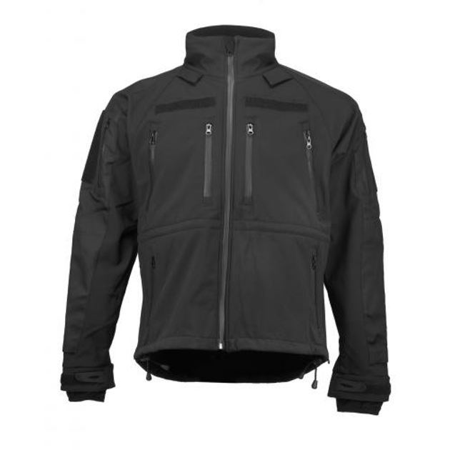 Демісезонна куртка Softshell Plus Sturm Mil-Tec Black 2XL (Чорний) Тактична - зображення 1