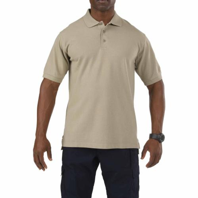 Футболка поло 5.11 Tactical Professional Polo - Short Sleeve 5.11 Tactical Silver Tan XS (Тан) - зображення 1