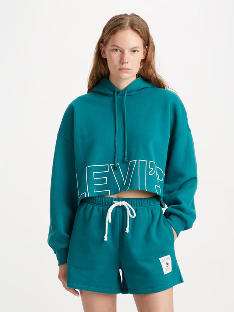 Акція на Худі оверсайз жіноче Levi's Graphic Crop Prism T3 Hoodie A0889-0031 S від Rozetka