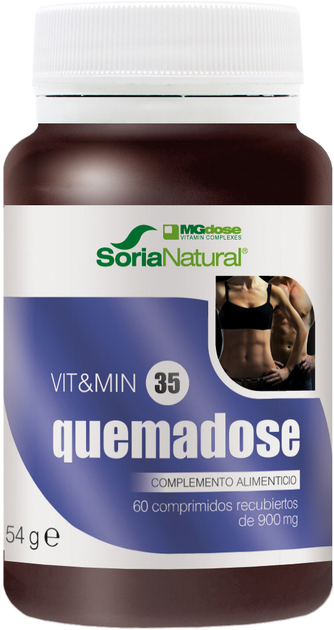 Харчова добавка Mgdose Quemadose 900 мг 60 таблеток (8437009595350) - зображення 1