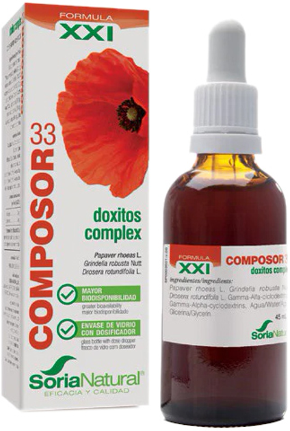 Suplement diety Soria Composor 33 Doxitos ComplexS XXl 45ml XXl (8422947152420) - obraz 1