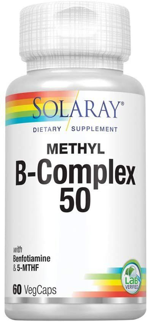 Вітаміни Solaray Coenzyme B-Complex 50 60 Vcaps (76280967265) - зображення 1