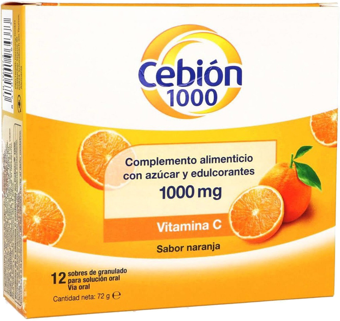 Вітаміни Cebion Vitamina C 1000 мг 12 шипучих таблеток (8470001964373) - зображення 1